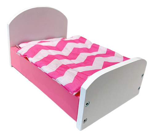 Dollhouse En Miniatura Con Juego De Ropa De Cama Mini Rosa