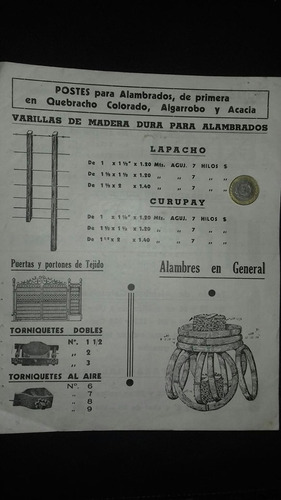 Publicidad Antigua Articulos Rurales Necochea El Abc Afiche