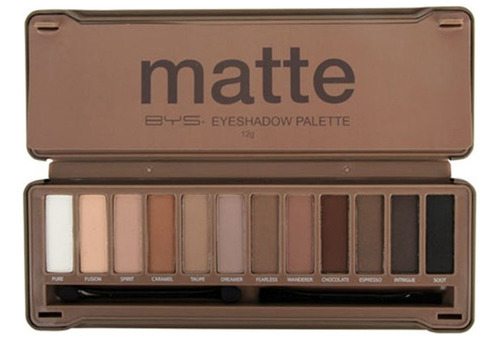 Paleta De Sombras Bys Matte 12 - G - G Color De La Sombra Variado