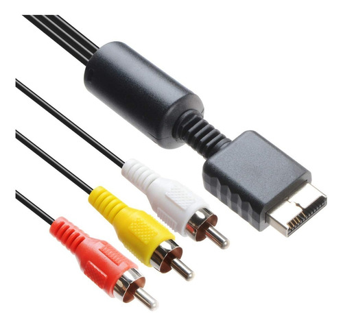 Cable 3 Rca Macho Para Ps1, Ps2 Y Ps3 1.8 Metros