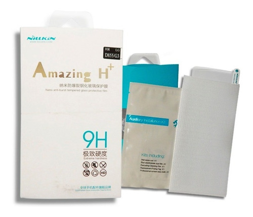 Imagen 2 de 2 de LG G2 D802 Nillkin Cristal Templado 9h Protección + Kit Inst