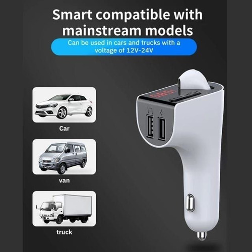 Imagen 2 de 4 de Cargador Auto/auricular/bluetooth/mp3/puerto Memoria X Mayor