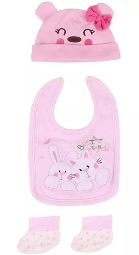 Roupa Para Boneca Bebê Reborn Laura Baby Rosa Bunny 719 em Promoção na  Americanas