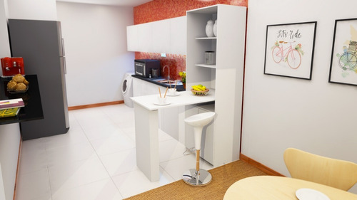 Imagen 7 de 10 de Barra Cocina Plegable Desayunadores Despensero Y Escritorio