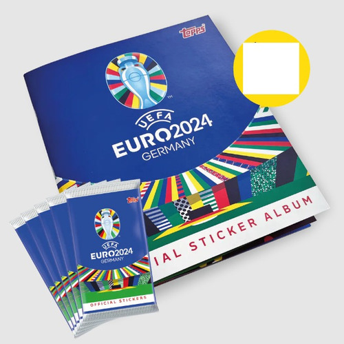 Album De Figurinha Capa Mole Uefa Euro Germany 2024, Topps + 15 Envelopes