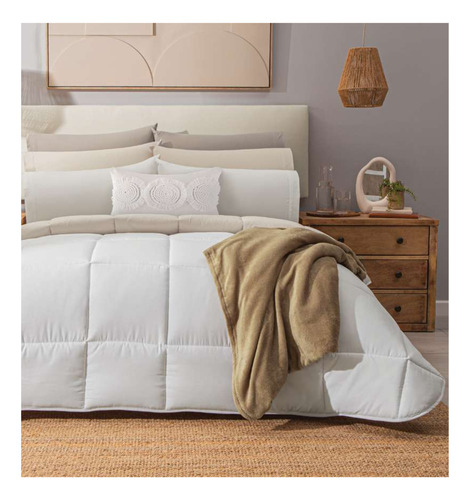 Edredón Concord Matrimonial Xl/queen Size Essencial Color Blanco