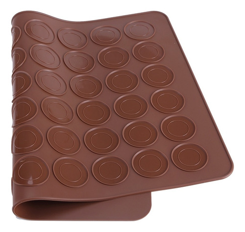 Plancha De Silicona Con Moldes Para 48 Macarrones Pastelería