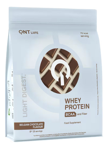 Proteina Whey Light Digest 500gr Chocolate Belga - Qnt