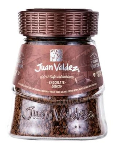Café Soluble Juan Valdez Con Sabor Chocolate 95 G