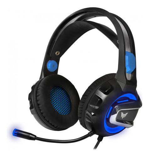 Auriculares Gaming Headset Con Luz Led Cmgh-3000 Rojo Color Azul Color de la luz Azul