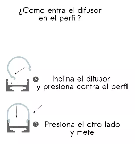 PAL.012.020 | Perfil de Aluminio para Tiras LED - 2MT (Multipropósito)