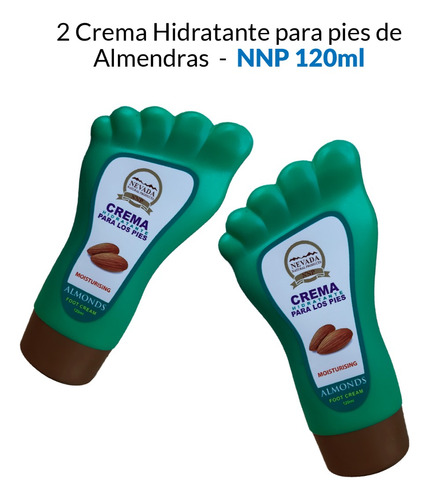 2 Crema Hidratante Para Pies De Almendras - Nnp 120ml