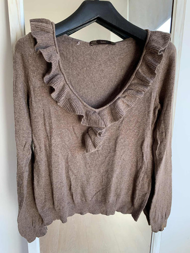 Sweater Lana Zara Con Bolados. Talle S