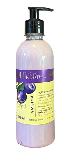 Locao Hidratante Frutal-ameixa- 380ml- Flora Pura