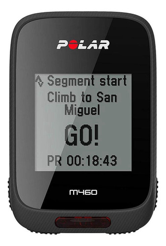Ordenador GPS para bicicleta Polar M460 90064757, color negro