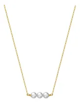 Comprar Collar De Perlas Del Río Unisex Plata 925 Enchapado En Oro