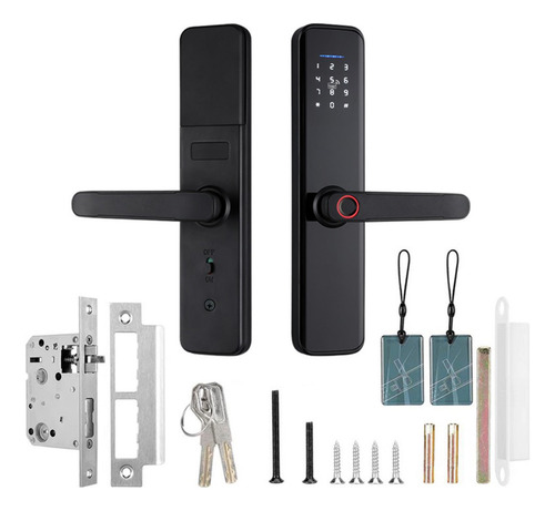 Puerta Compatible Con Cerradura Inteligente Con Manija De La