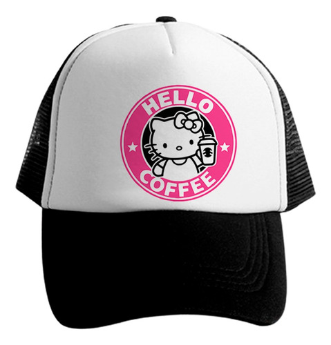 Gorro Jockey Hello Kitty Coffee