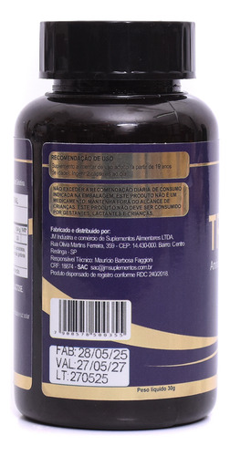 Triptofano Pure Concentrado 1000mg 60 Capsulas 5htp Jmsuplementos