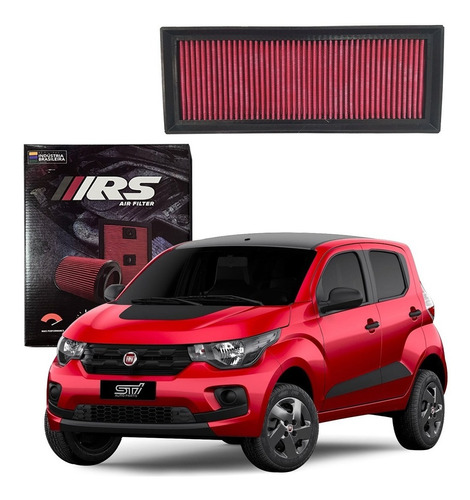 Filtro Ar Esportivo Inbox Fiat Mobi 1.0 8v 2022 Rs Filtros