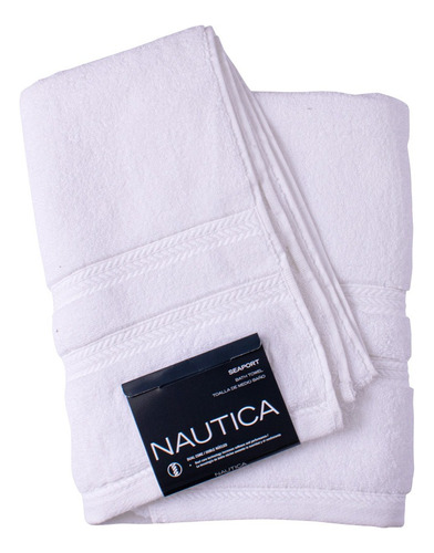 Toalla Seaport Blanca Medio Baño / 2 Pack