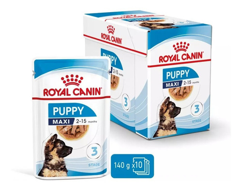 Salsa Premium Para Perros Maxi Puppy Royal Canin X10und 140g