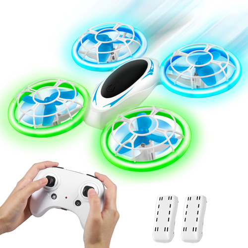 Dron Para Ninos Mini Drones Led 3d Flips 360 Rotacion 3 Velo