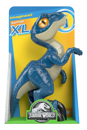 Imagen 4 de 5 de Imaginext Jurassic World, Figura Xl Dino Raptor