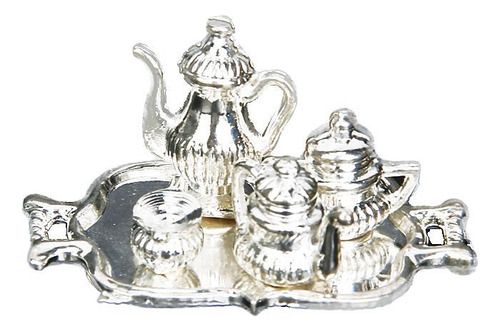 Exquisito Juego De Té Y Café De Plata Fina, Accesorio De