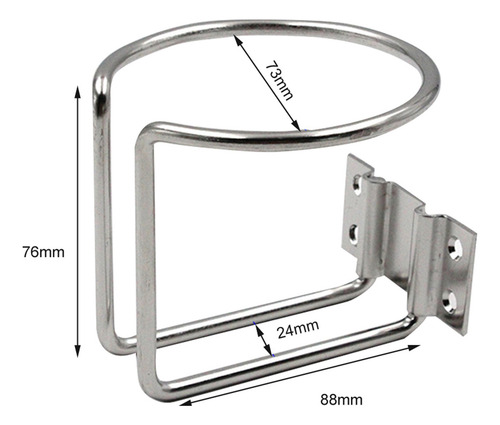 Soporte Para Bebidas, 4 Unidades, De Acero Inoxidable, Con F