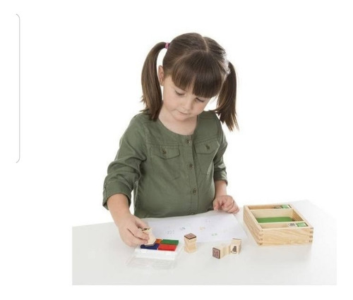 Juego De Sellos De Animales Bebés De Granja Melissa & Doug Tinta 4 Exterior Multicolor