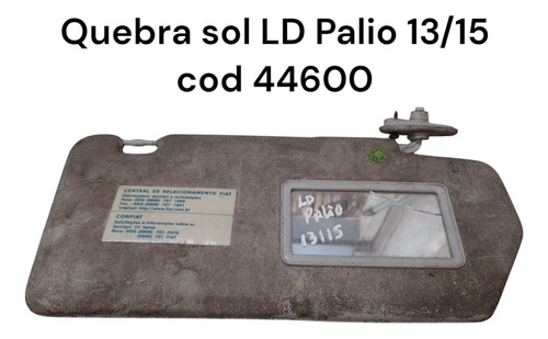 Quebra Sol Lado Direito Palio 13/15 C Detalhe Cod 44600 (Usado)