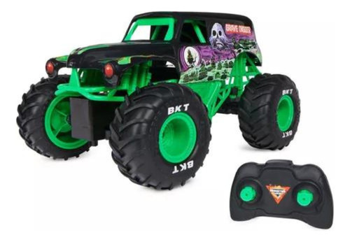 Carro Monster Jam Grave Digger Con Control Remoto