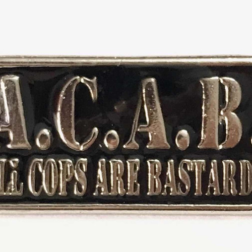 Imagen 5 de 5 de Acab Pin Anti Pacos All Cops Are Bastards Escudo