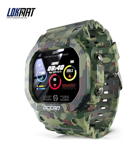Imagen 1 de 9 de Lokmat Smart Watch Monitor De Ritmo Cardíaco Y Presión Art