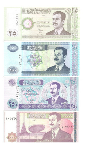  6 Billetes Irak:  19922/2002 ¡sin Circular!