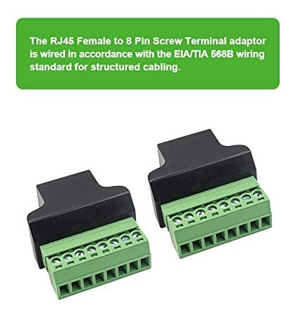 Poyiccot Rj45 Breakout, Conector Adaptador De Terminal De To