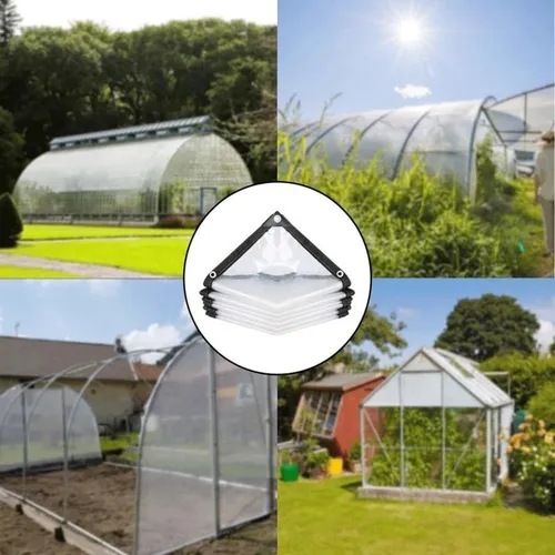 Nuevo Lonas Impermeables Transparentes De 6.6 X 6.6 Pies,