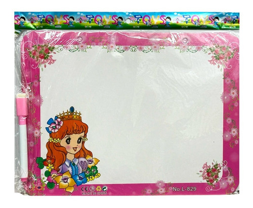 Pizarra Borrable Con Marcador Infantil Pack X10 Surtidos