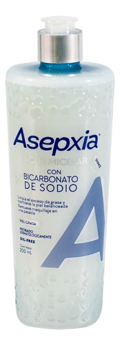 Asepxia Agua Micelar Bicarbonato Limpieza Piel Grasa 200ml