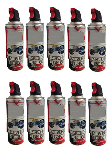 10pz Aire Comprimido Removedor Polvo Mantenimiento Pc 440ml
