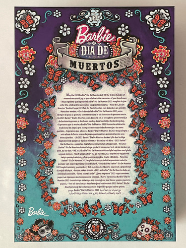 Ken Catrin Dia De Muertos 2023 Muñeca 29cms Mattel Barbie (Usado)