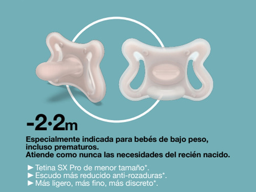 Imagen 2 de 3 de Chupete Suavinex Zero Fisiologico Silicona -2 A 2meses
