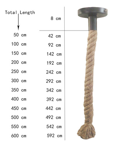 Colgante De Cuerda Lixada, 50 Cm, Ac220v E27, Cáñamo Vintage
