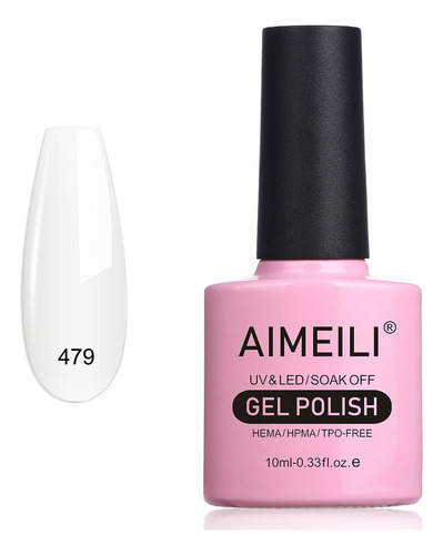 Aimeili Hema Free Milky White Esmalte De Unas De Gel Soak Of