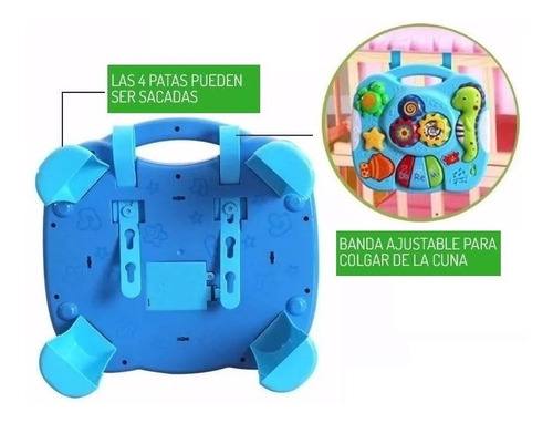 Imagen 6 de 8 de Mesa Mesita Musical Bebe Con Luces Y Sonidos Del Mar