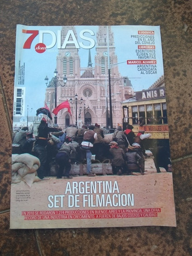 Revista 7 Días Argentina Set De Filmación Domingo 6 Febr2011