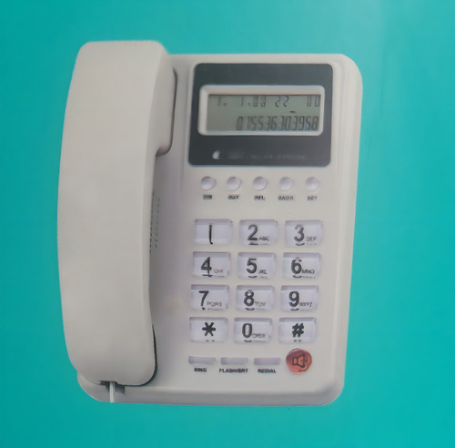 Telefono Fijo Sobremesa Numeros Y Botones Grande Alambrico C