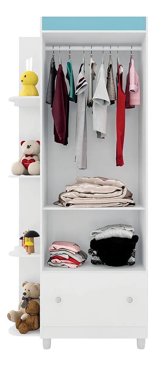 Guarda Roupas Gutti Móveis Estrela Cor Branco