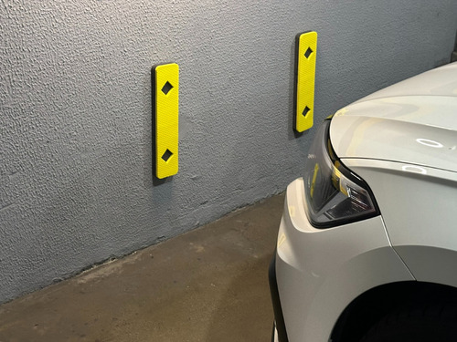 Kit Com 20 Protetores De Parachoque Eva Parede Garagem Cor Amarelo/preto